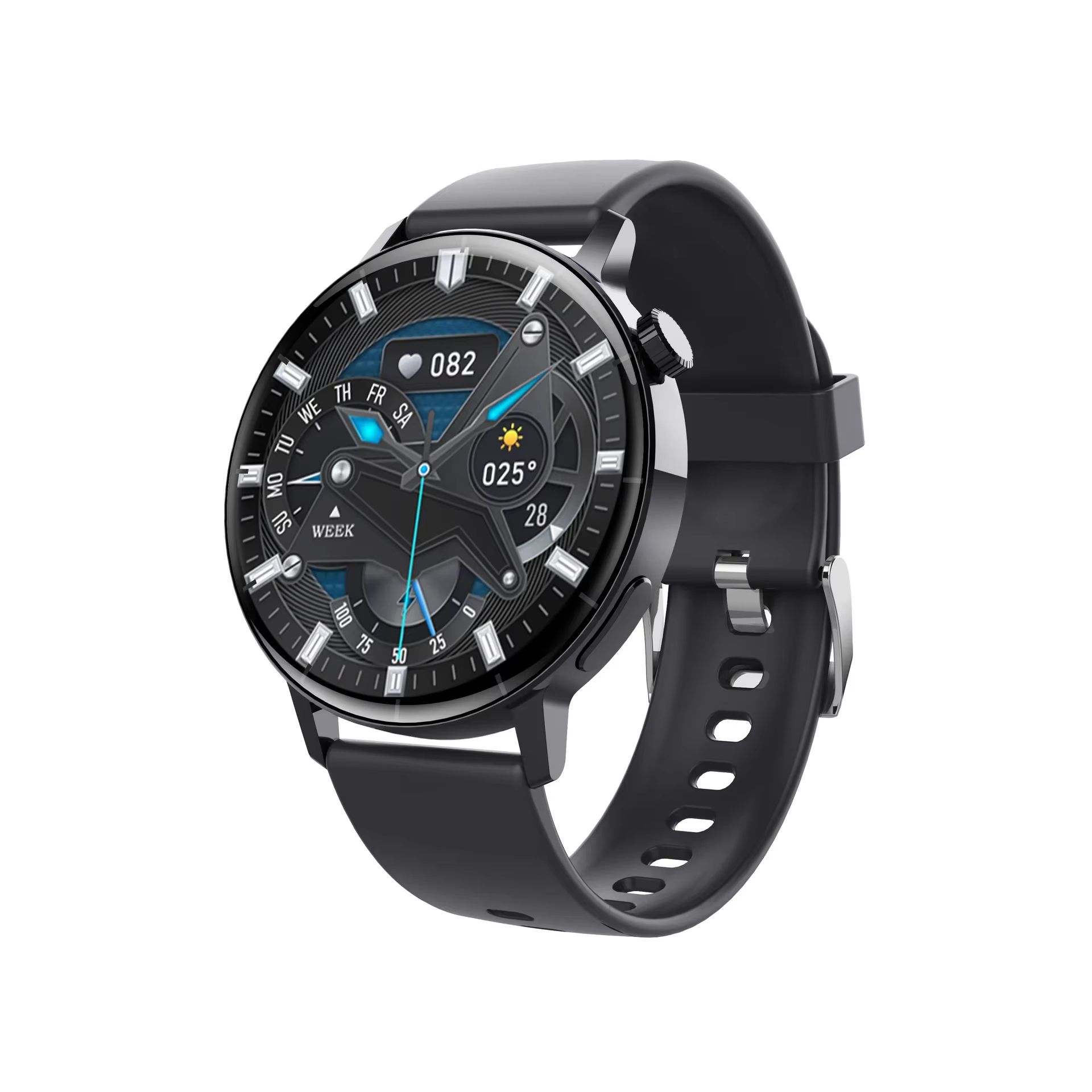 CLAMADO F22R Bluetooth Call Sport Smart Watch With Blood Sugar Glucose 24 Hrs Health Monitor Smartwatch For Men Women Dropshipping