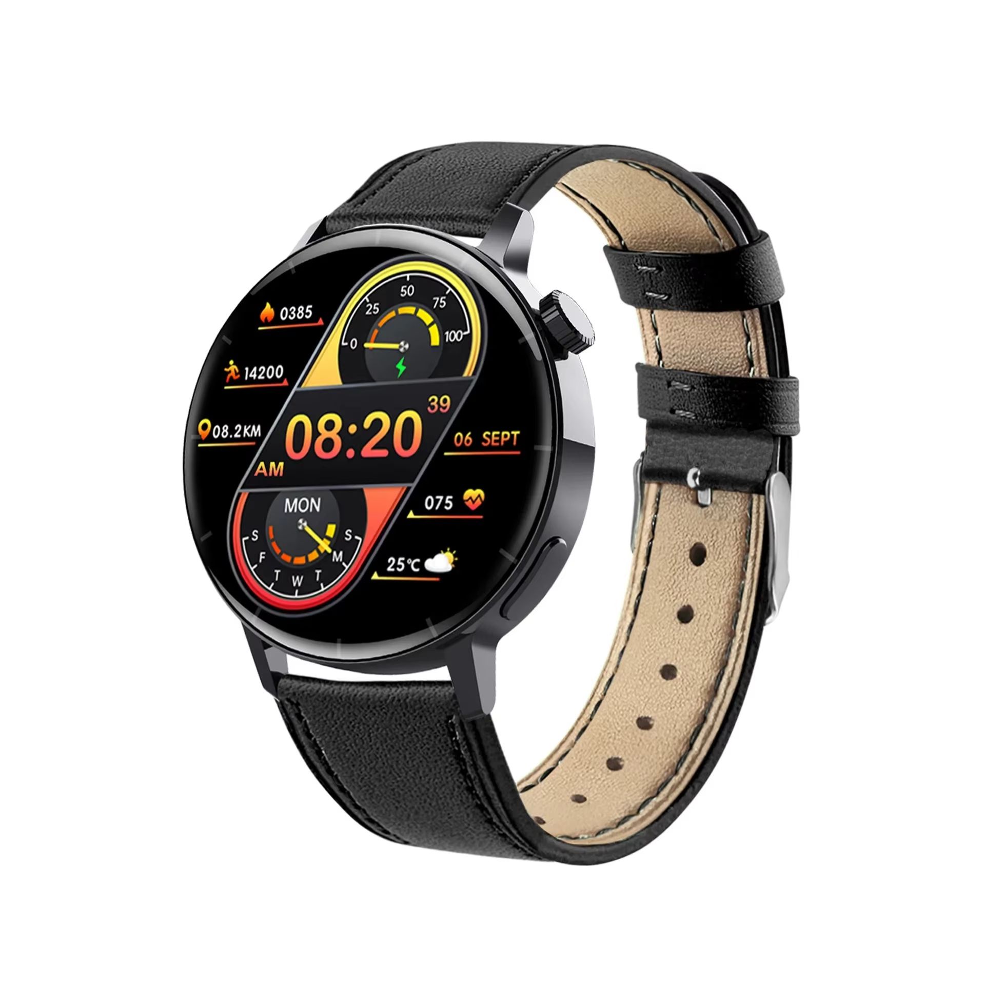 CLAMADO F22R Bluetooth Call Sport Smart Watch With Blood Sugar Glucose 24 Hrs Health Monitor Smartwatch For Men Women Dropshipping