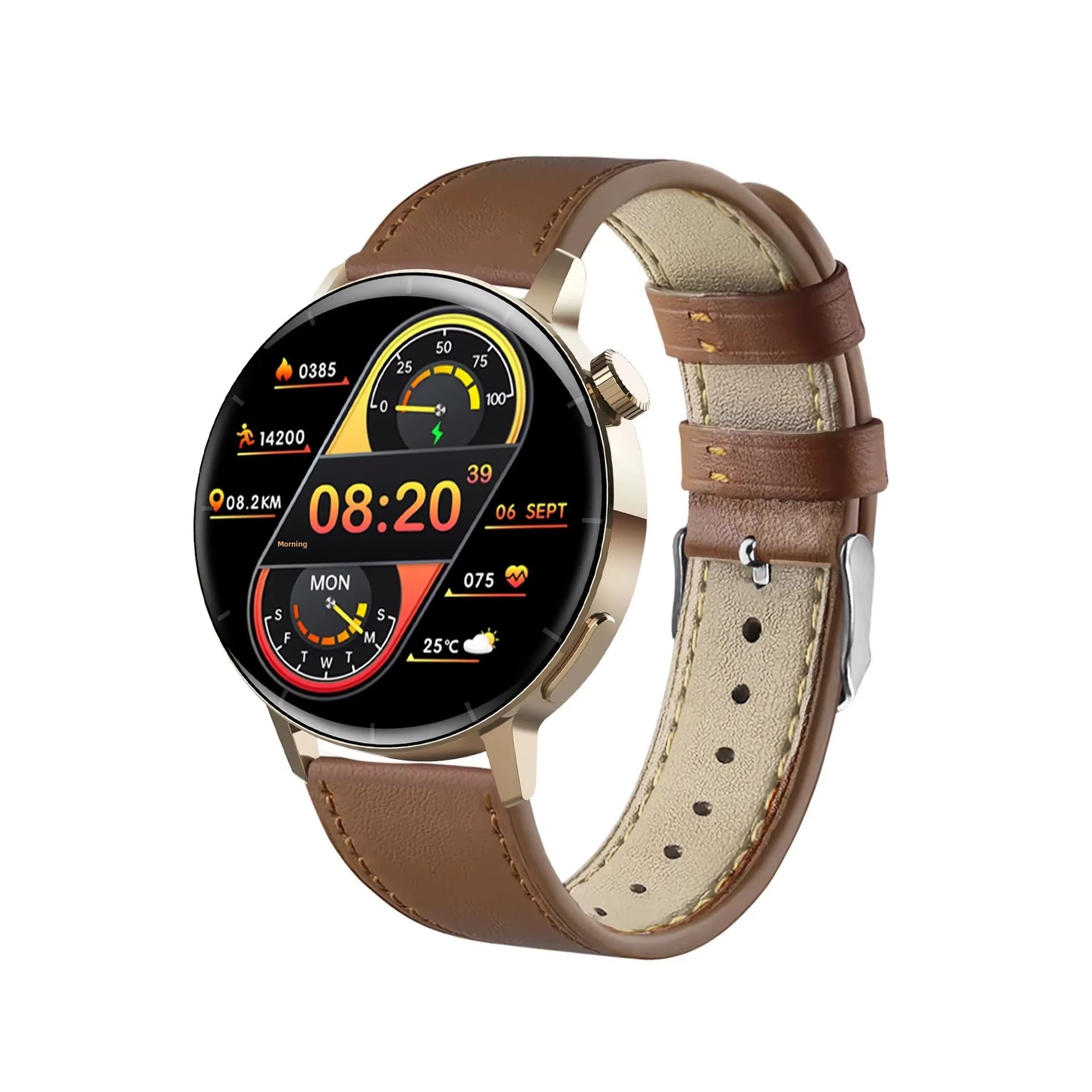 CLAMADO F22R Bluetooth Call Sport Smart Watch With Blood Sugar Glucose 24 Hrs Health Monitor Smartwatch For Men Women Dropshipping