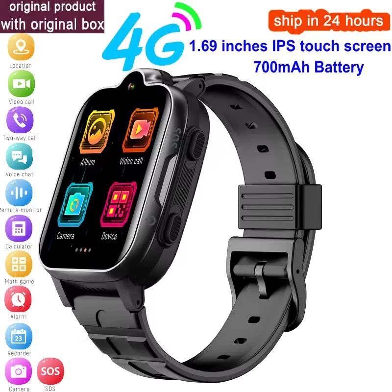 4G SIM Card Smartwatch For Kids Wifi GPS Tracker Smart Watches Voice Chat Video Call Kids Smart Watch Monitor For Xiaomi Huawei