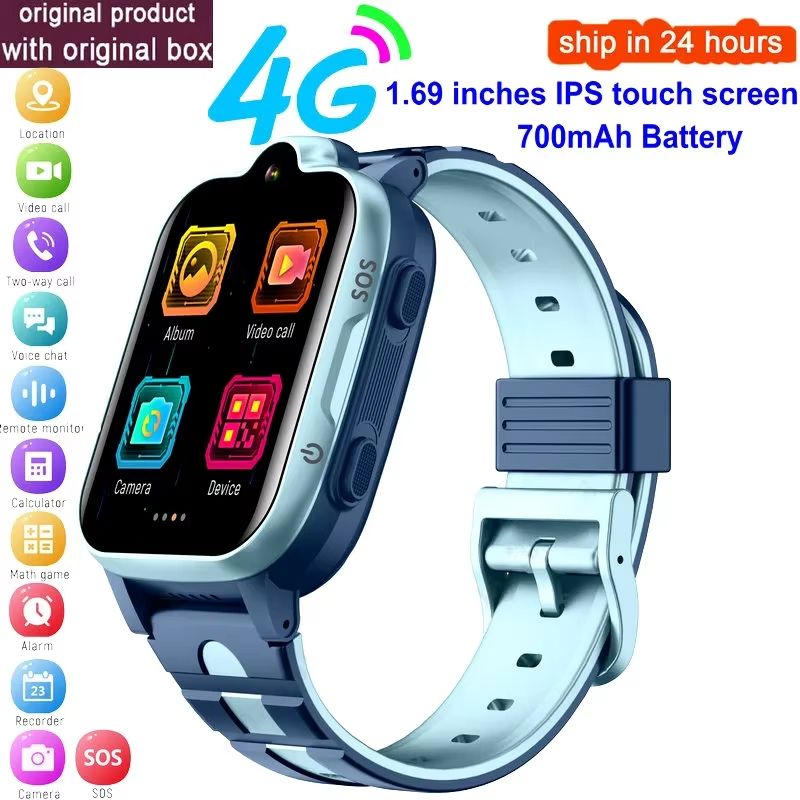 4G SIM Card Smartwatch For Kids Wifi GPS Tracker Smart Watches Voice Chat Video Call Kids Smart Watch Monitor For Xiaomi Huawei