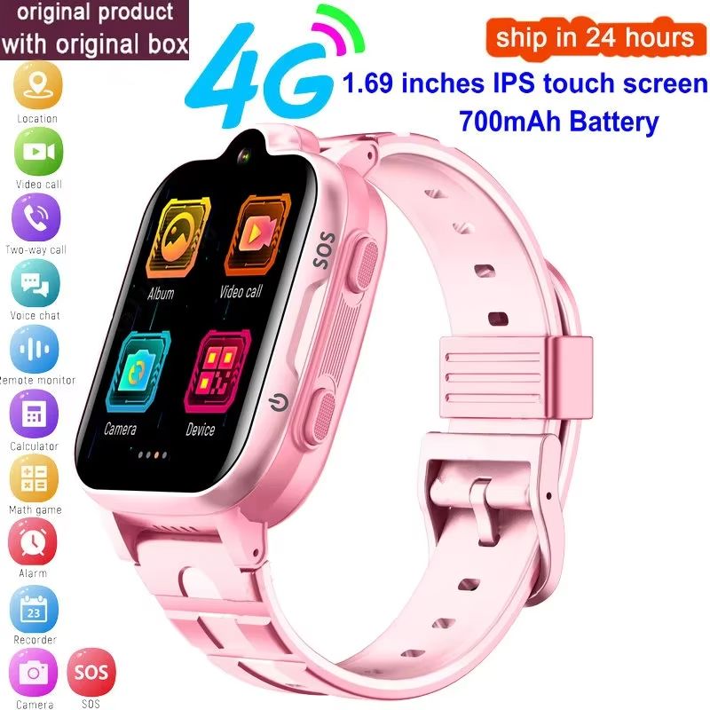 4G SIM Card Smartwatch For Kids Wifi GPS Tracker Smart Watches Voice Chat Video Call Kids Smart Watch Monitor For Xiaomi Huawei
