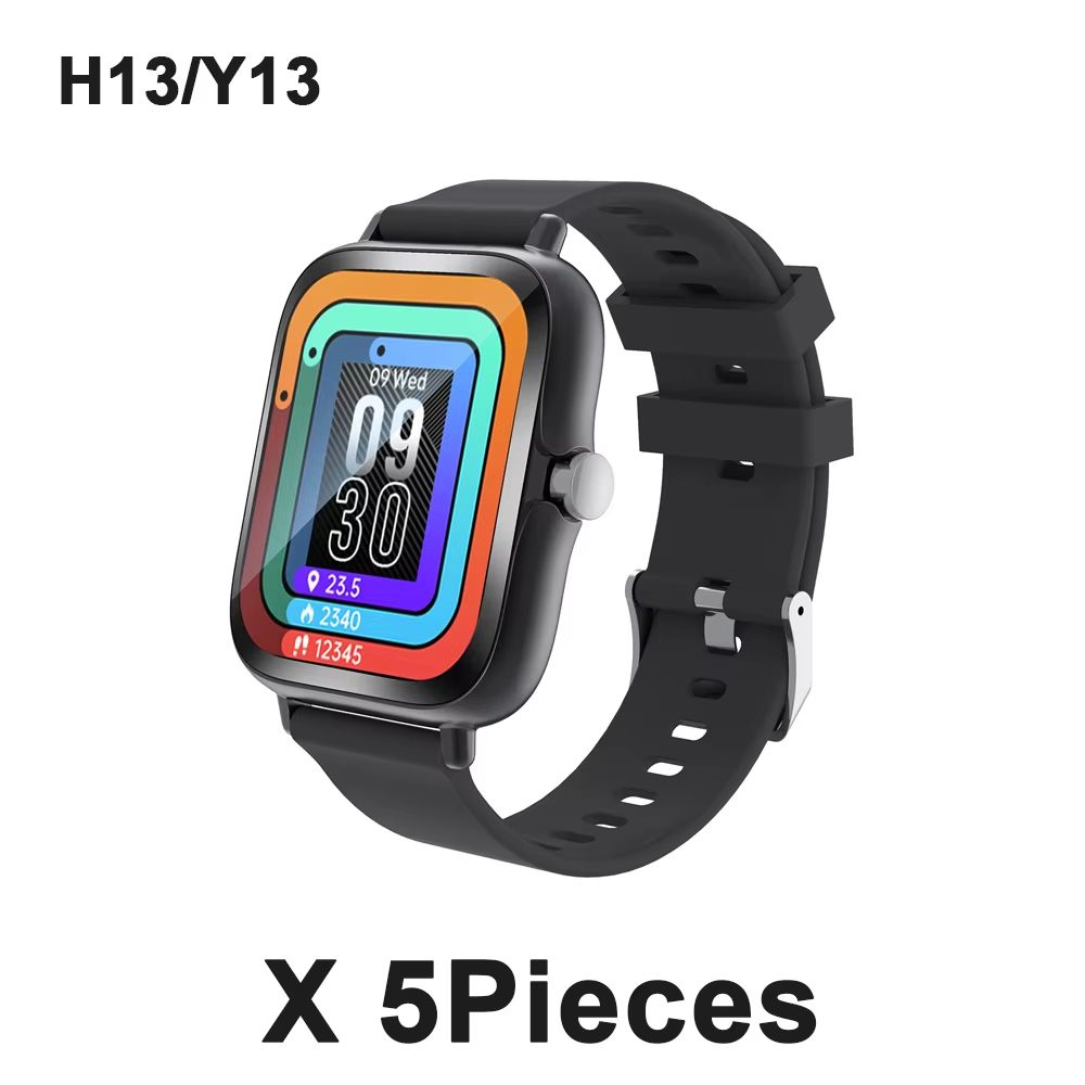 Smart Watch Full Touch Screen 1.83'' Sport Fitness Tracker Bluetooth Call Features Digital Watch for Men Women - 5Piece Set