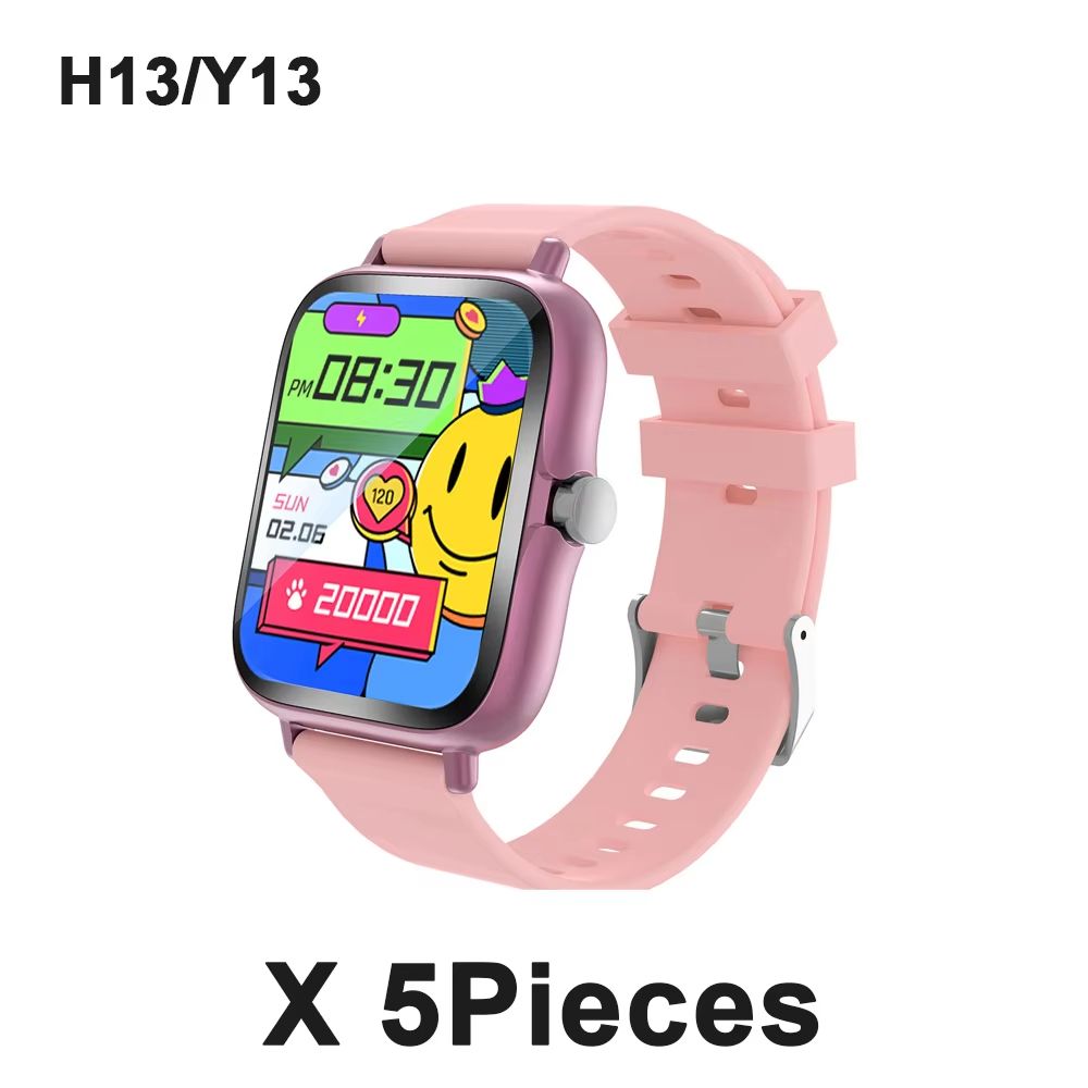 Smart Watch Full Touch Screen 1.83'' Sport Fitness Tracker Bluetooth Call Features Digital Watch for Men Women - 5Piece Set