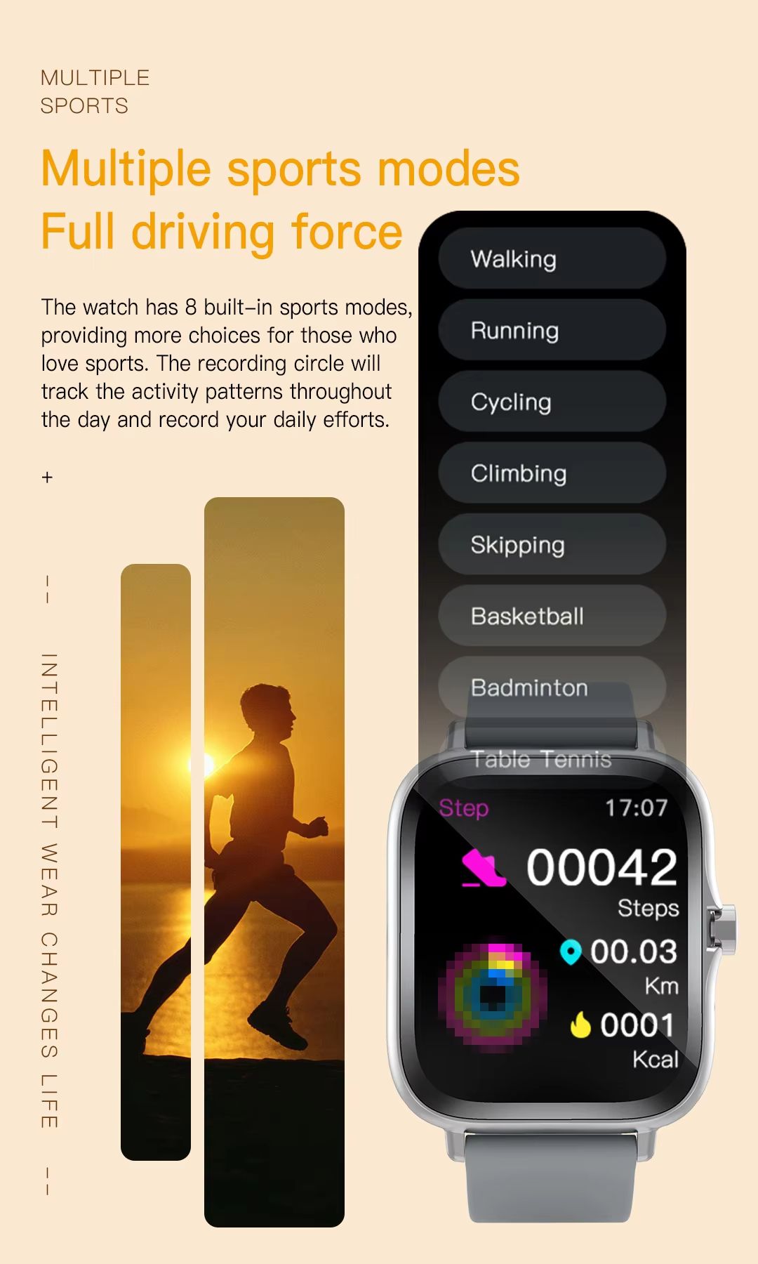 Smart Watch Full Touch Screen 1.83'' Sport Fitness Tracker Bluetooth Call Features Digital Watch for Men Women - 5Piece Set