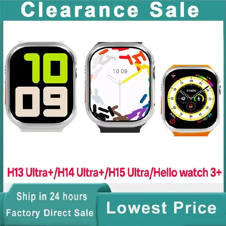 2025 Big sale Smart Watch H13 H14 H15 Hello watch 3+ H12 PRO+ NFC Compass BT Call GPS Tracking Sport Smartwatch Men Women
