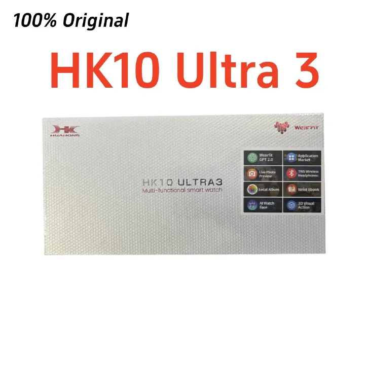 CLAMADO HK10 ULTRA3 Smart Watch Series 10 ChatGPT 1GB ROM AI Watch Face BT Call Games Music Compass Sports Smartwatch Men Women