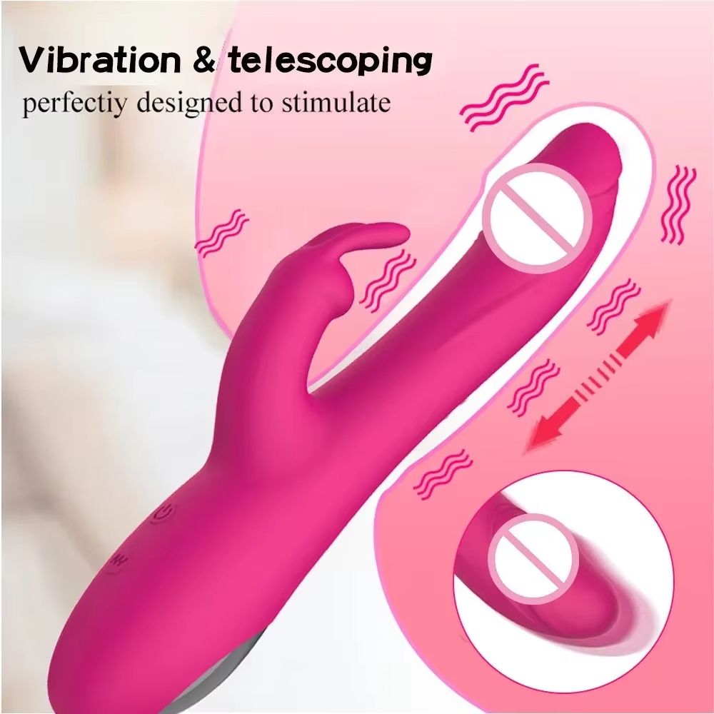 Powerful Rabbit Vibrator Women G-Spot Clitoral Stimulator Vagina Nipple Massager Dildo Female Masturbator Adult Sex Toy 18+