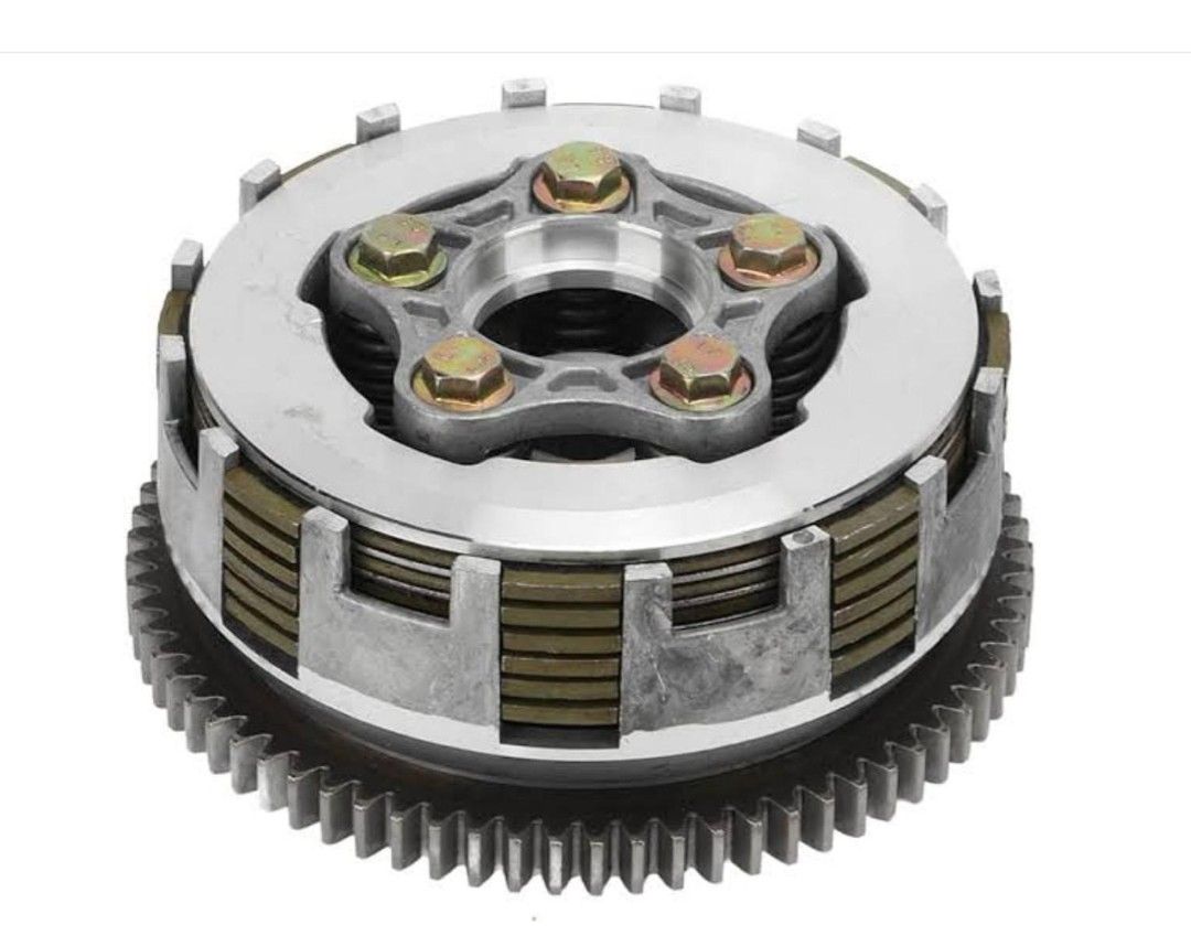 Motorcycle clutch assembly  set plus housing for TVS Hlx 100cc or 150cc /125