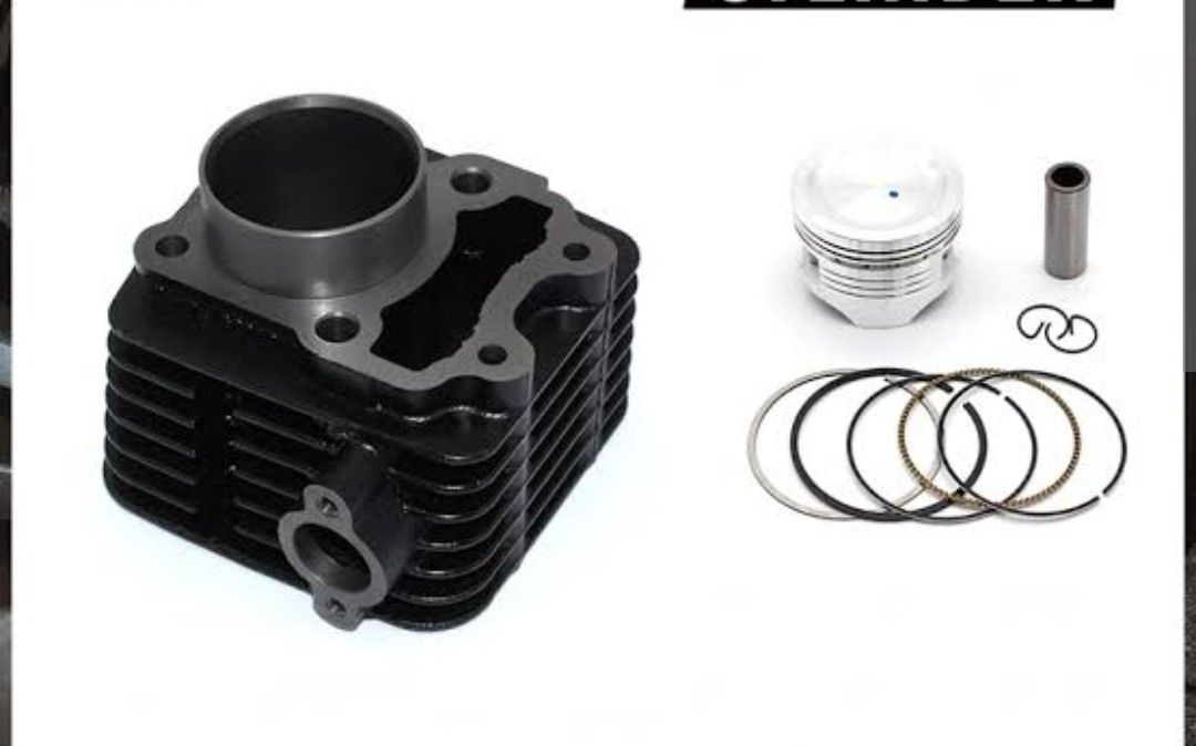 Motorcycle cylinder block kit, piston kits and rings for (new model) BM 100 ES (electric starter),  or bm 100 HD