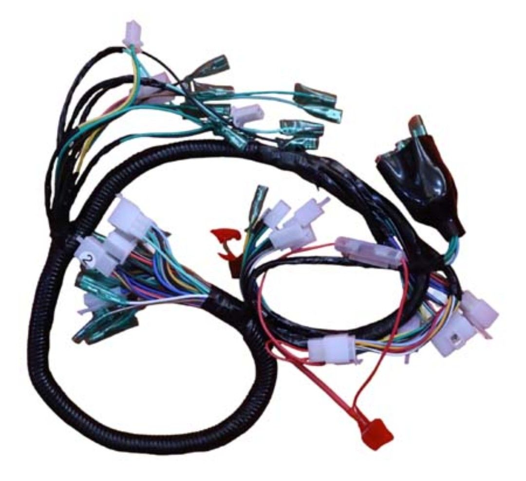 Motorcycle complete wiring systems for Tvs 100 hlx, Tvs hlx 125  or tvs 100 cc