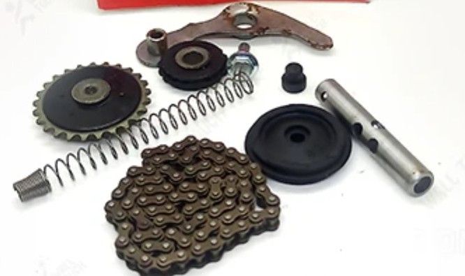 Motorcycle timing chain kit plus rollers set for honda 110 motobike