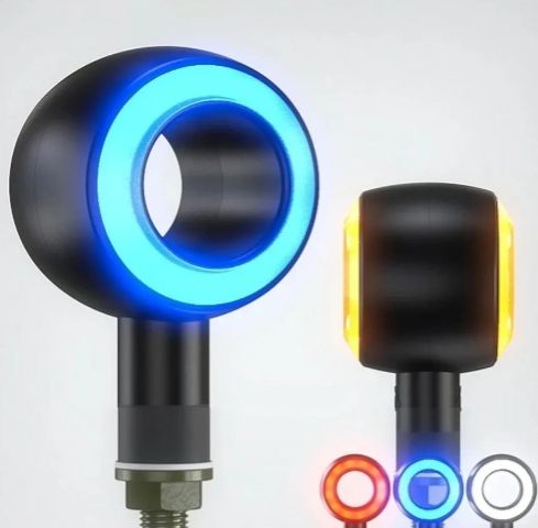 Motorcycle front and rear turn signals 2Pcs 12V Motorcycle LED Turn Signals Blinker Indicator Bulb IPX6 Waterproof Indicator Light Universal