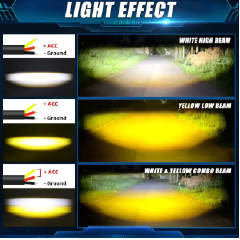 3Inch Motorcycle Fog Light Brighter Projector Additional LED Auxiliary Running Lights for Electric Scooter Off Road 4X4 SUV UTV
