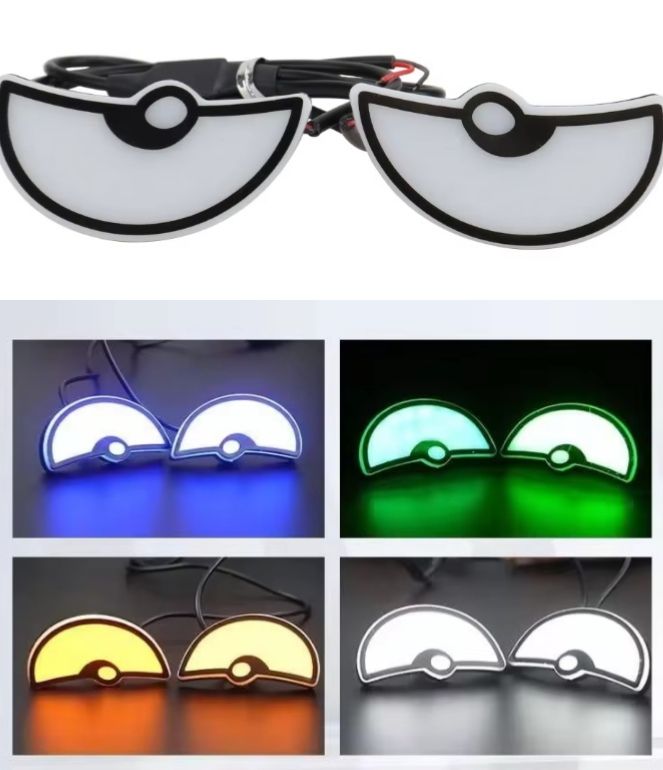 Universal Car LED Devil Eyes Light Demon Eyes Headlight Motorcycle Mini Turn Signal Flasher Tail Lamp Auto Decoration Lights