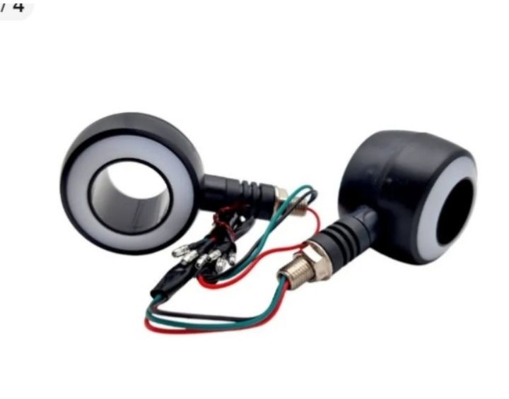 Colorful halo Ring Turn signal Light for Motorcycle Mini Motorcycle Light for Motorbike Dirt Bike Light Autobike Moky