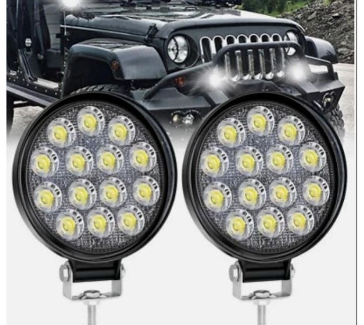 4Inch 60W Van Car LED Work Light 12V 24V High Brightness Spotlight Offroad Auxiliary Good-quality For Pickup Truck Van Jeep SUV