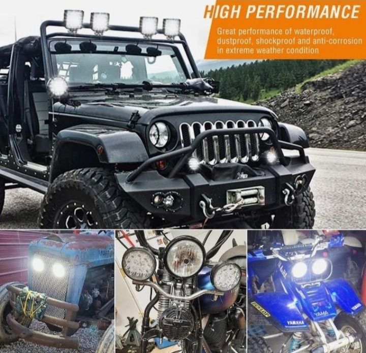 4Inch 60W Van Car LED Work Light 12V 24V High Brightness Spotlight Offroad Auxiliary Good-quality For Pickup Truck Van Jeep SUV