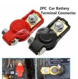 2pcs Insulated Battery Terminals Car Battery Cable Terminal Clamps Connectors Negative/Positive
