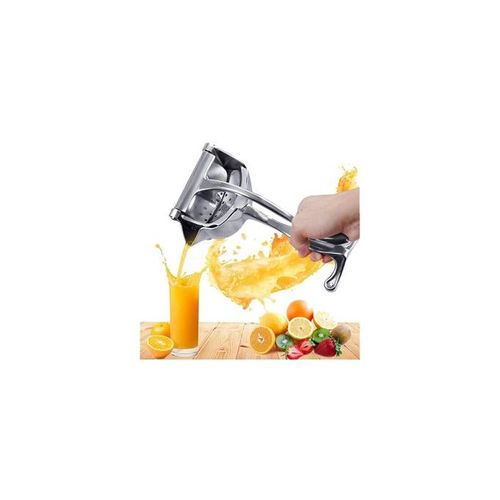 Heavy Duty Single Press Manual Juicer Made from high-quality aluminum alloy and Plastic gives it a long life and prevents rusting. T