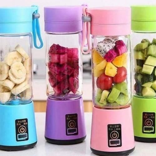 Portable Blender Fruit Juicer Cup/Electric Fruit Mixer-USB Rechargeable This 380ml Portable and Rechargeable USB Electric Juicer Bottle Blender doubles as a juicer and bottle.ONE PIECE