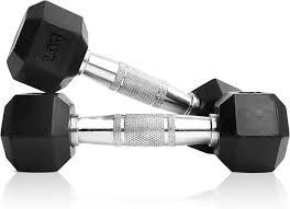 5KG[2.5 by 2.5], 10kg5 by 5 kg][ AND 20KGS[10kg by 10kg] Dumbbells - Hexagonal Dumbell Body Building Gym/ Home Work Out Weights ( A Pair)