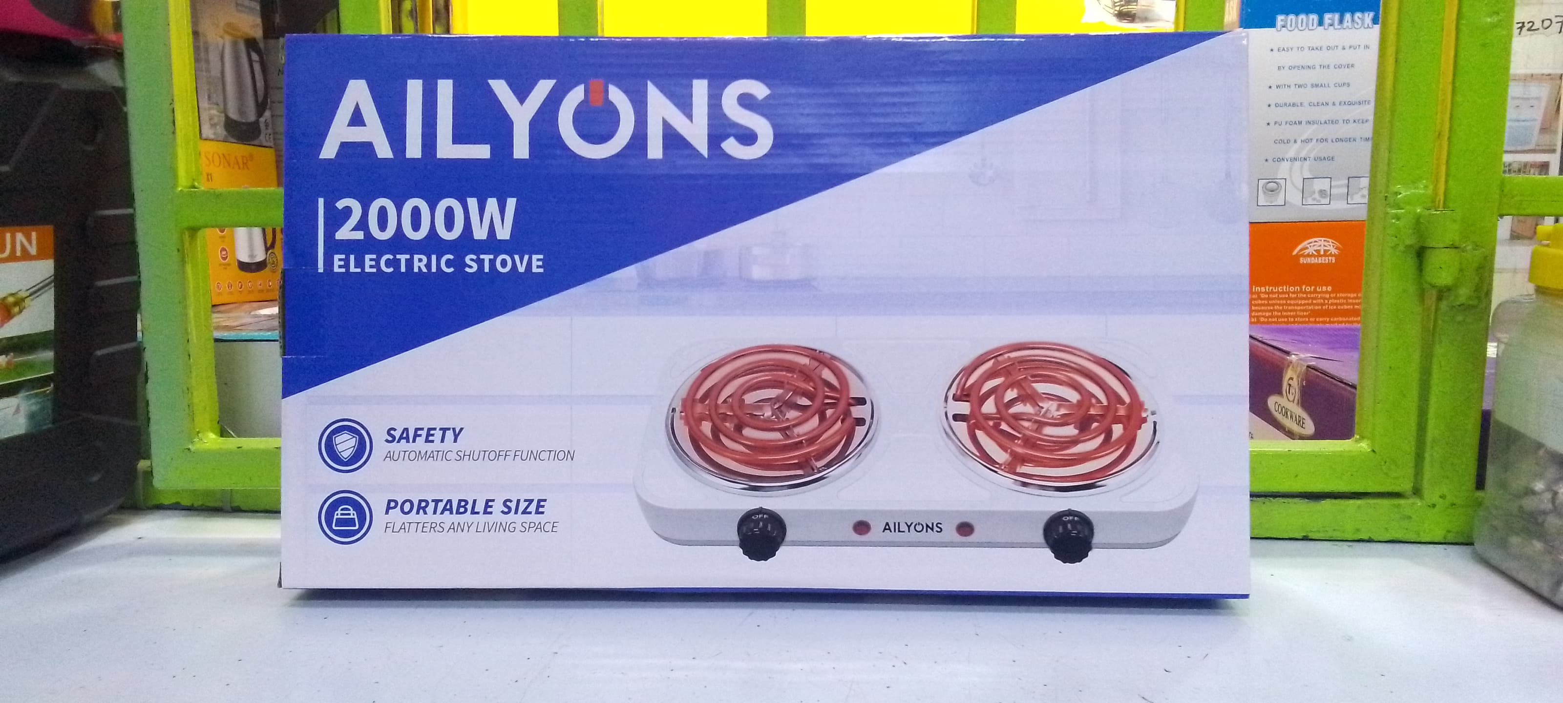 🔥 Ailyons Double Hot Plate Coil Electric Cooker 🔥 Cook faster, smarter & anywhere! ✅ Twin coil burners for efficient heating ✅ Compact, portable & powerful ✅ Perfect for home, hostels & travel Level