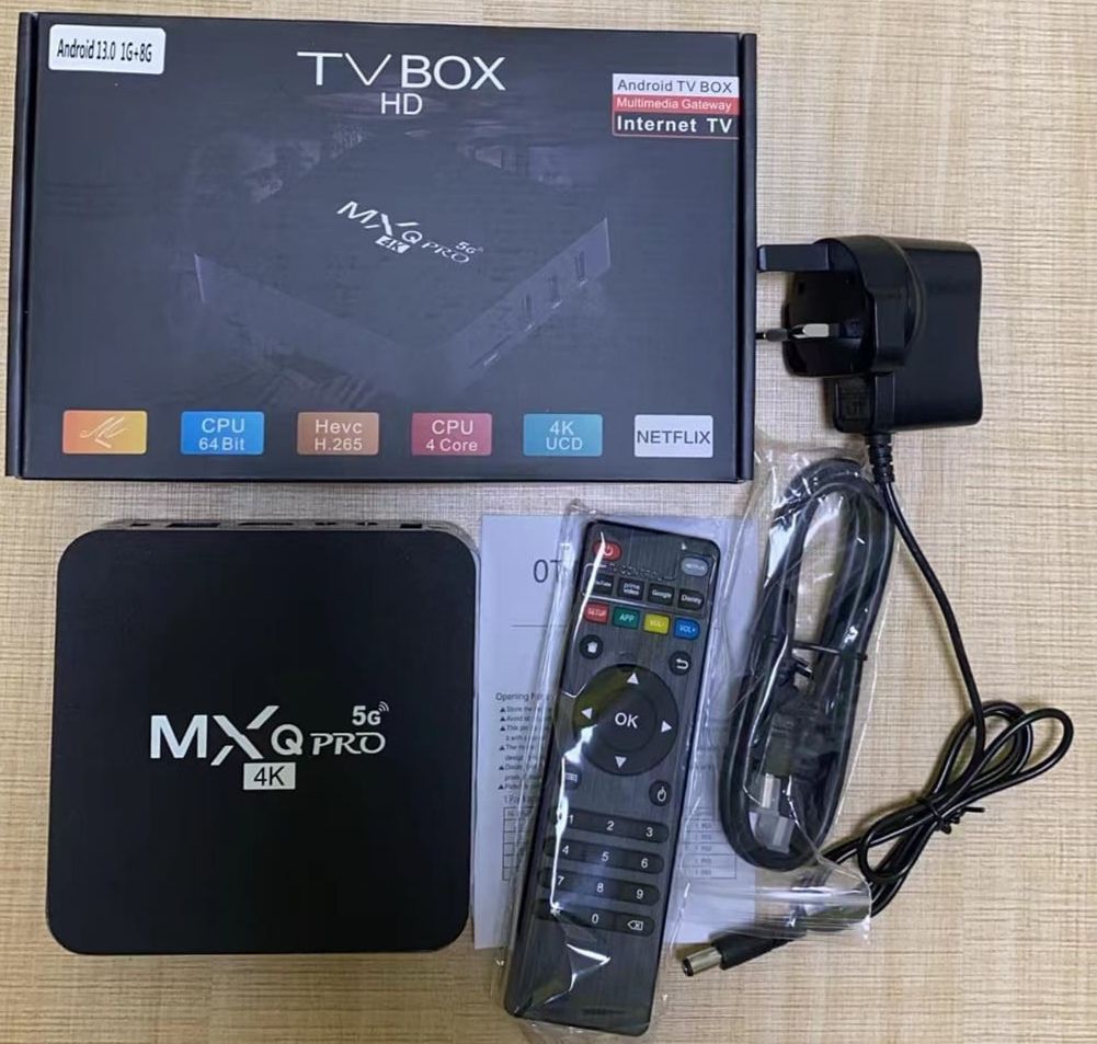 Mx Pro Android Tv Box Mxq Pro Android Tv Box 8GB RAM+128GB Smart Box Android 12 YouTube Live, APP, NETFIX