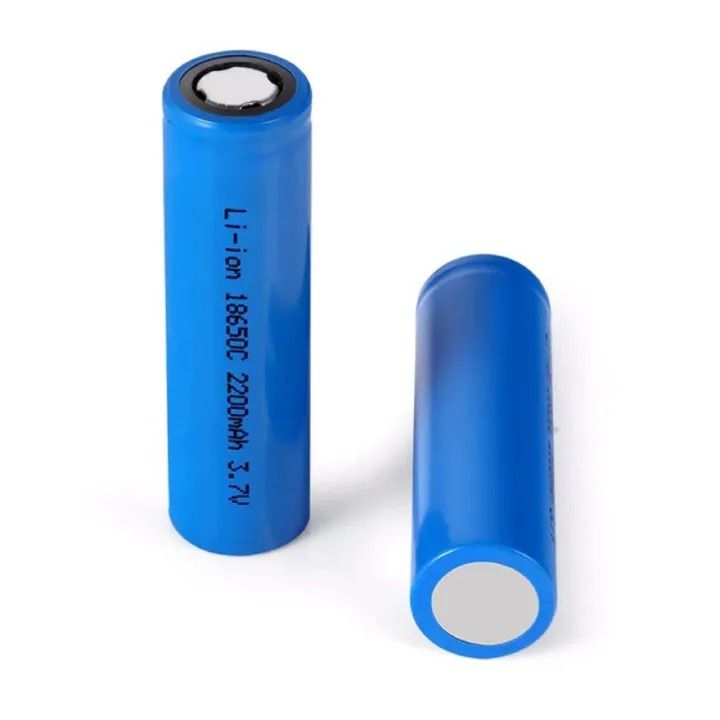 2PCS 18650 Lithium Battery, 2200mAh each  Large Capacity 3.7v Rechargeable Battery,  Lithium Battery for Flashlight torch / Portable Bluetooth Speakers / Electric Shavers etc.