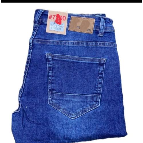 Fashion Jeans Comfortable Slim Fit Casual & Formal Men's - Blue  are designed to offer a perfect blend of style, comfort, and versatility. These jeans feature a slim fit that provides a modern look.