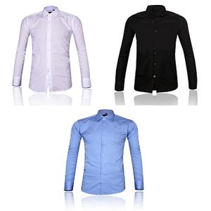 Fashion 3 Pack Official Shirts for Men - 100% Cotton offers an exceptional blend of elegance, comfort, and versatility. These long sleeve shirts, crafted from high-quality cotton