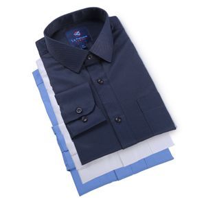 Fashion 3 Pack Official Shirts for Men - 100% Cotton offers an exceptional blend of elegance, comfort, and versatility. These long sleeve shirts, crafted from high-quality cotton