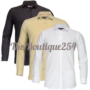 Fashion 3 Pack Official Shirts for Men - 100% Cotton offers an exceptional blend of elegance, comfort, and versatility. These long sleeve shirts, crafted from high-quality cotton