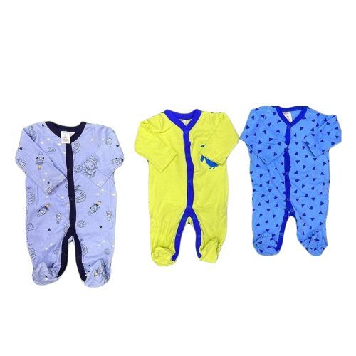 Fashion 3 Piece Set Quality Cotton Baby Boy Romper/Sleepsuits offers a perfect blend of comfort, quality, and style for your little one. Crafted from 100% premium cotton, these rompers are soft
