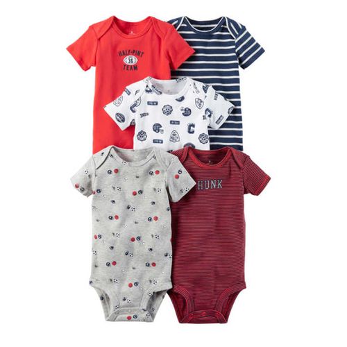 Fashion 5 Pieces Baby Bodysuits/Baby Onesies/Sleepsuit/Romper set offers an adorable and versatile clothing solution for your little one. Made from high-quality, breathable cotton,