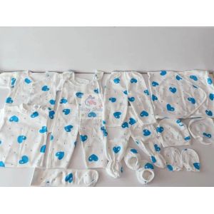 Lucky Star 11 Pieces Unisex New Born Baby Receiving Set is the perfect starter kit for new parents, providing all the essentials to keep your baby comfortable, cozy, and stylish