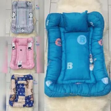 CLEARANCE OFFER Baby Nest & Co-sleeper Foldable + Pillow+ Net Assorted Prints- This cozy and versatile baby nest is designed to provide a safe, comfortable sleep coming both boys theme and girls theme