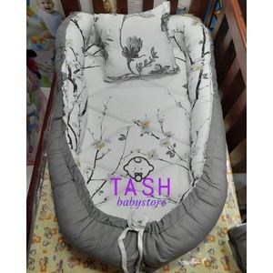 CLEARANCE OFFER Baby Nest & Co-sleeper Foldable + Pillow+ Net Assorted Prints- This cozy and versatile baby nest is designed to provide a safe, comfortable sleep coming both boys theme and girls theme