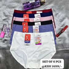 A D pure cotton Fashion Style 6-Piece Pure Cotton Seamless Ladies Panties – Breathable & Comfortable Underwear for Everyday Wear