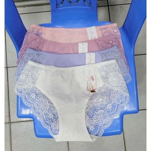 A D pure cotton Fashion Style 6-Piece Pure Cotton Seamless Ladies Panties – Breathable & Comfortable Underwear for Everyday Wear