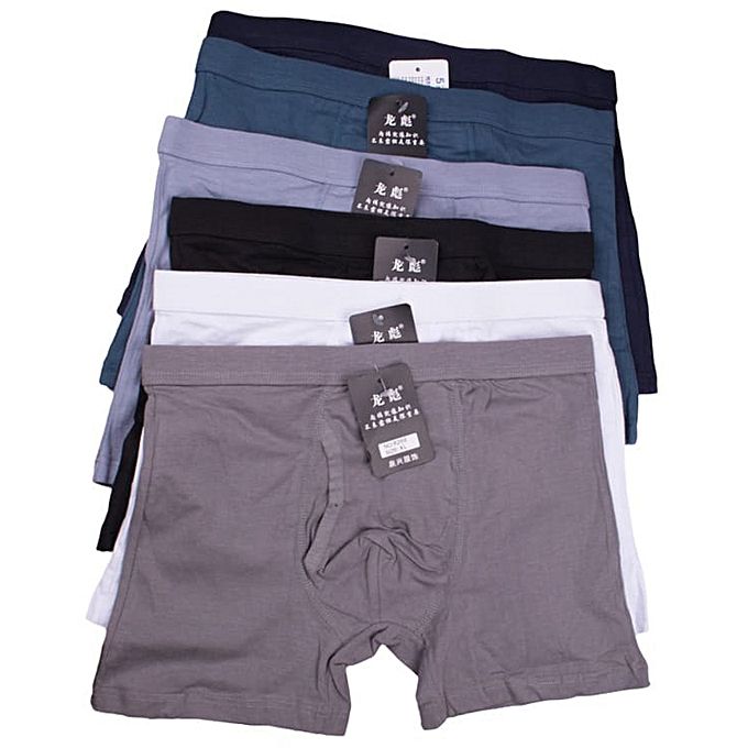 Fashion 6Pcs Pure Cotton Checked Men's Boxers – Breathable & Comfortable Everyday Underwear