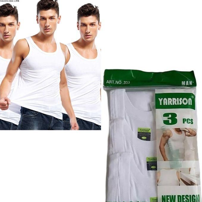 3-Piece yarrison Standard Men’s Cotton Vests – High-Quality, Comfortable & Durable Undershirts