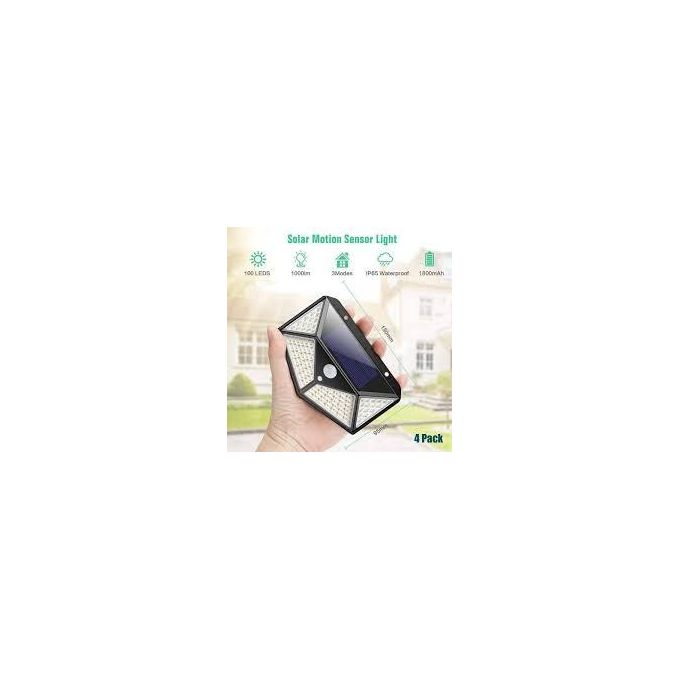 Solar interaction Wall lamp Outdoor Lighting Wireless Motion Sensor Lights Ip65 Waterproof 270°wide Angle Security Wall Lights With 3 Modes For Yard Stairs Garage Fence Porch