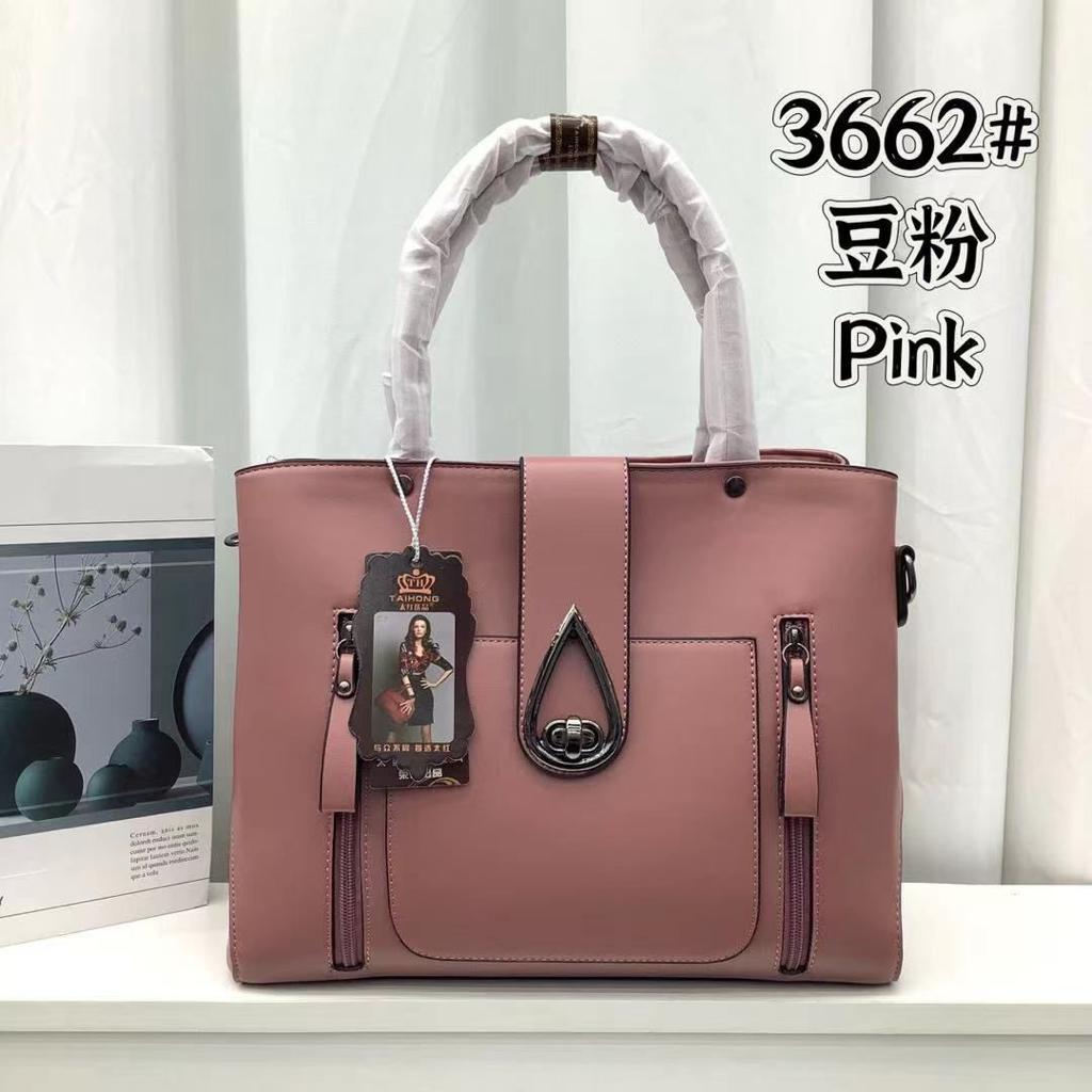 Taihong Women's Handbag – Croco Design White PU Leather Shoulder Bag with Golden Embellished Metal, 2 Compartments & Front Pocket for Everyday Style