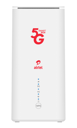 Airtel 5G portable Smart box Wireless Router up to 64 devices with a power bank back up