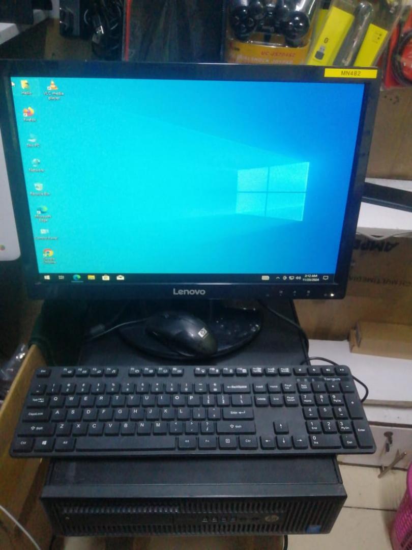 Monitor set , desk top,mouse and keyboard