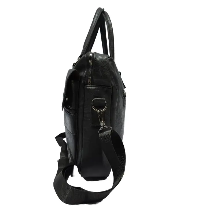 A sleek and spacious leather sling bag with a wide-zip design, perfect for laptops, travel, work, and daily use. Stylish, durable, and comfortable to carry