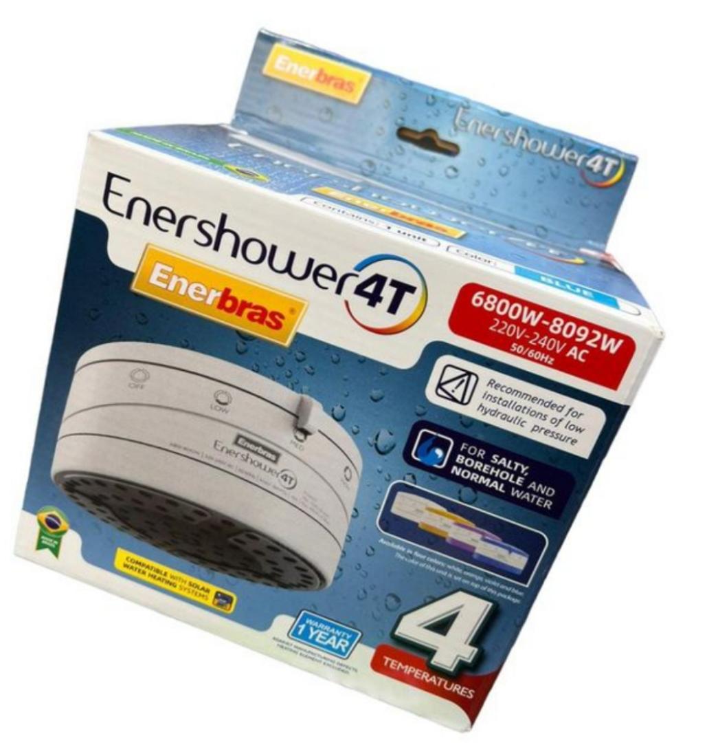 Enerbras Enershower (4T) Instant Shower Water Heater - 4 Temp