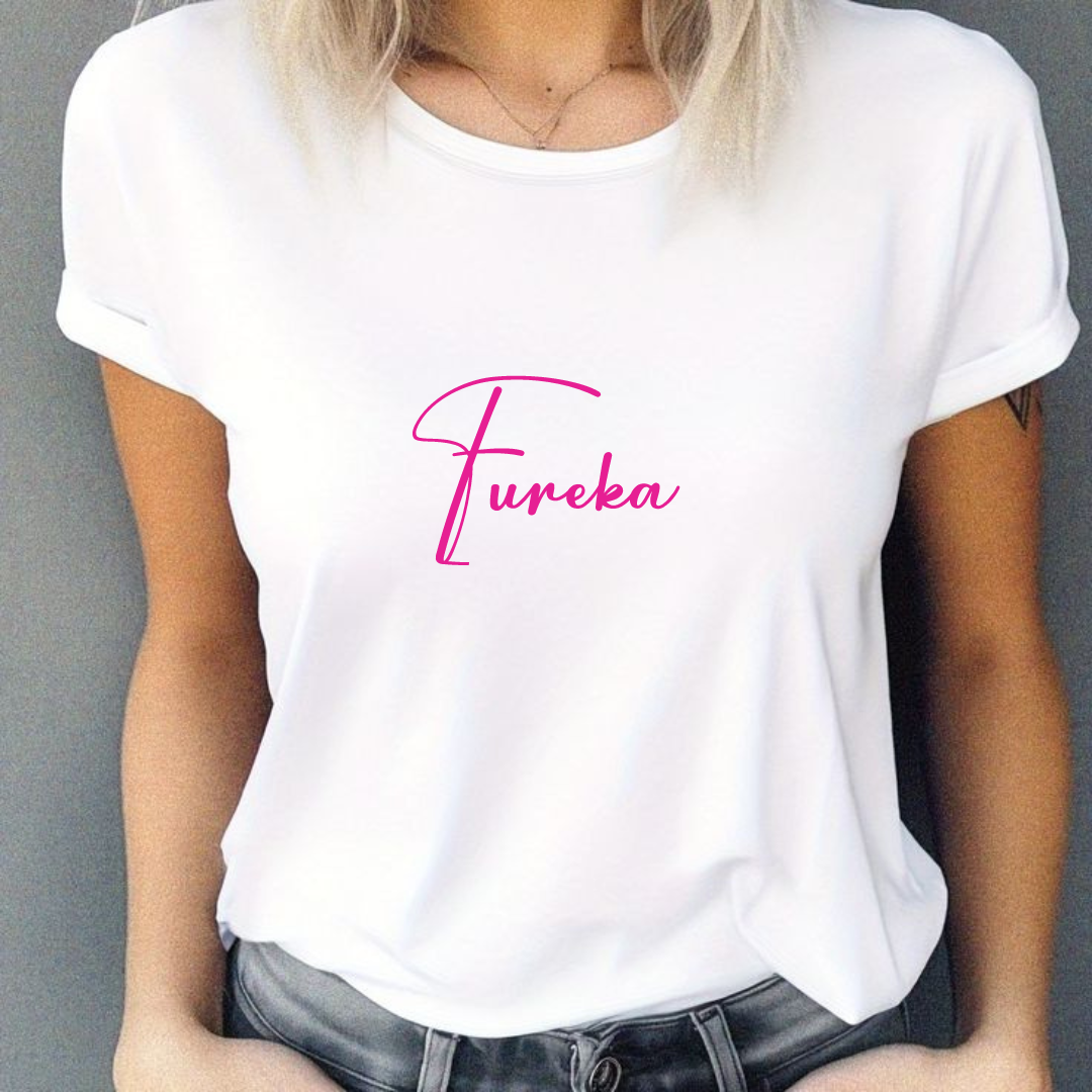 Tshirts Women T-shirt Women Clothes Tops Casual T-shirts Short Sleeve Cotton T-shirt Printed in Pink