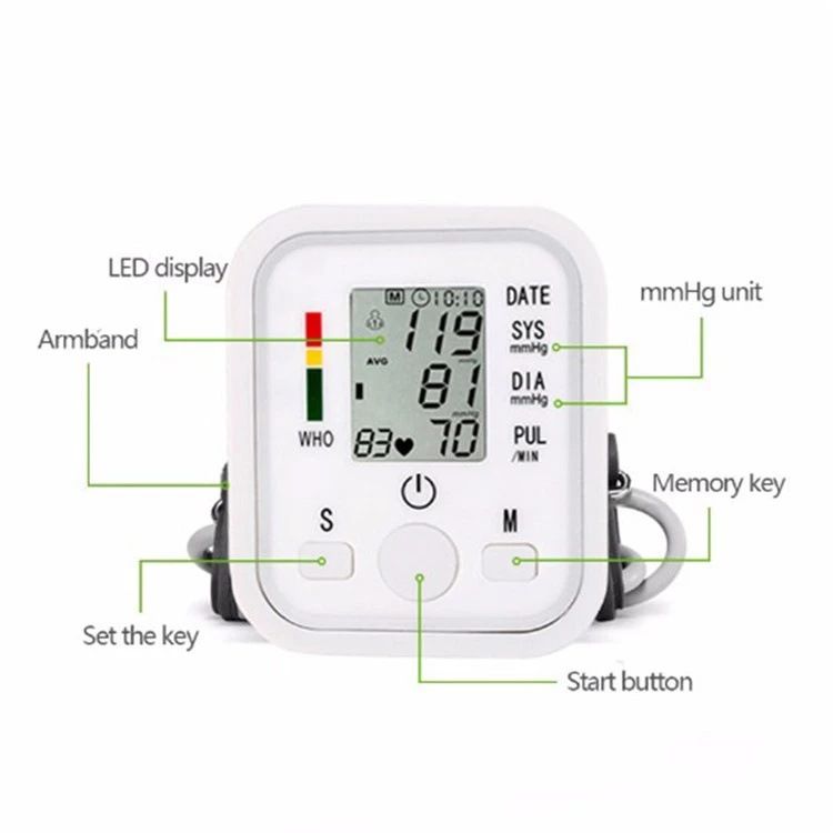 Arm-type electronic voice blood pressure moniroring machine- Electronic blood pressure machine